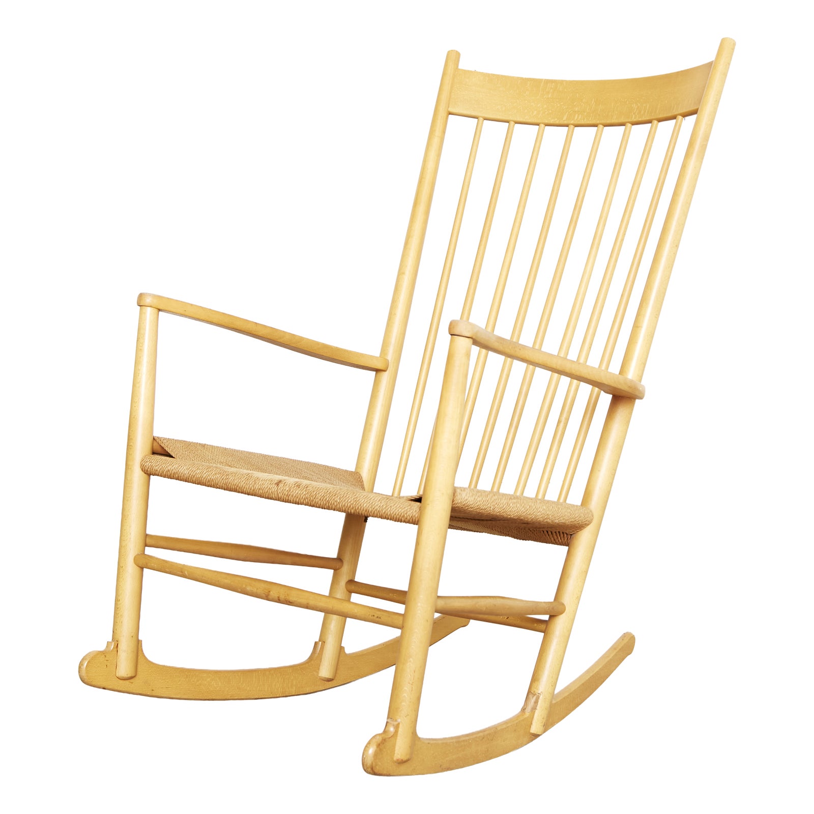 Vintage J16 Rocking Chair by Hans J. Wegner for FDB Møbler, 1960s ...