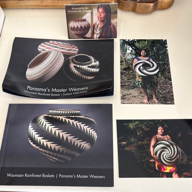 Wood Beautiful 21st Century Wounaan Rainforest Basket For Sale - Image 7 of 8