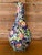 Ceramic Antique Art Nouveau Etruria Cretona Polychrome Floral Bottle Vase - 18" For Sale - Image 7 of 12