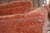 Burnt Orange Vintage Mid Century Hickory Tavern / Lane Burnt Orange Upholstered Loveseat Sofa For Sale - Image 8 of 17