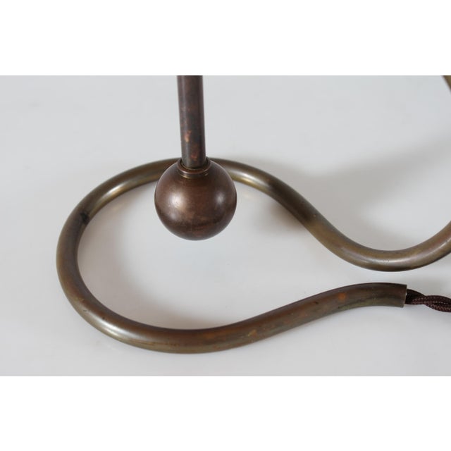 Early Table and Wall Lamp Model 306 in Brass with Original Paper Shade by Kaare Klint, 1940s For Sale - Image 6 of 13