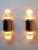 Mid-Century Modern Gilt Brass & Acrylic Glass Wall Lights, Germany, 1980s, Set of 2 For Sale - Image 3 of 18