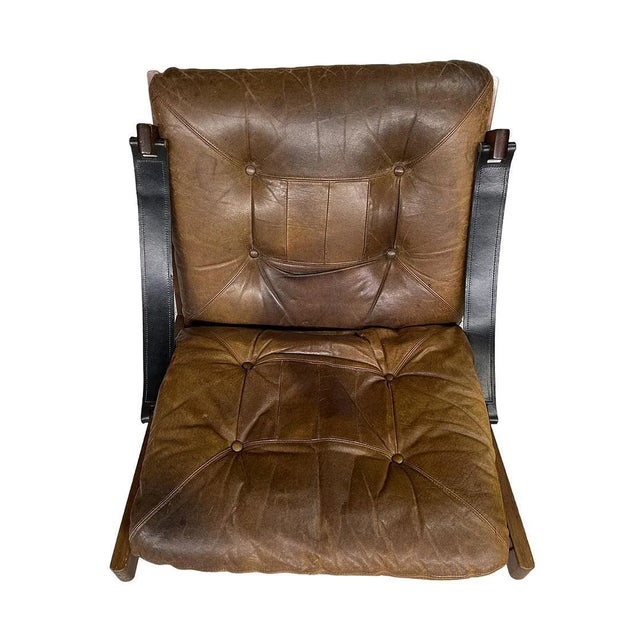 1960s Hunter Chair attributed to Torbjørn Devices for Bruksbo Norway, 1960s For Sale - Image 5 of 10