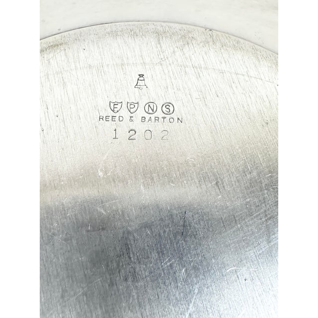 Silver Vintage Reed and Barton Silver Serving Dish For Sale - Image 8 of 8