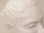 Vintage Plaster of Paris Female Head Bust Sculpture on Black Wood Base, Restored, Italy, 1960's For Sale - Image 9 of 10