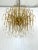 Mid-Century Italian Brass and Glass Chandelier, 1970s For Sale - Image 4 of 11