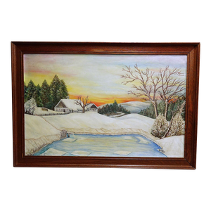 Sunrise in a Winterly Landscape in the Black Forest