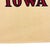 This vintage Iowa flag is sewn from a cotton cloth, while blue panel only is a soft polyester with similar look and feel....
