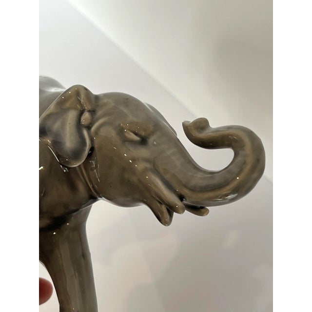 Circa 1870 Mintons England Porcelain Elephant Figurine For Sale In Chicago - Image 6 of 8