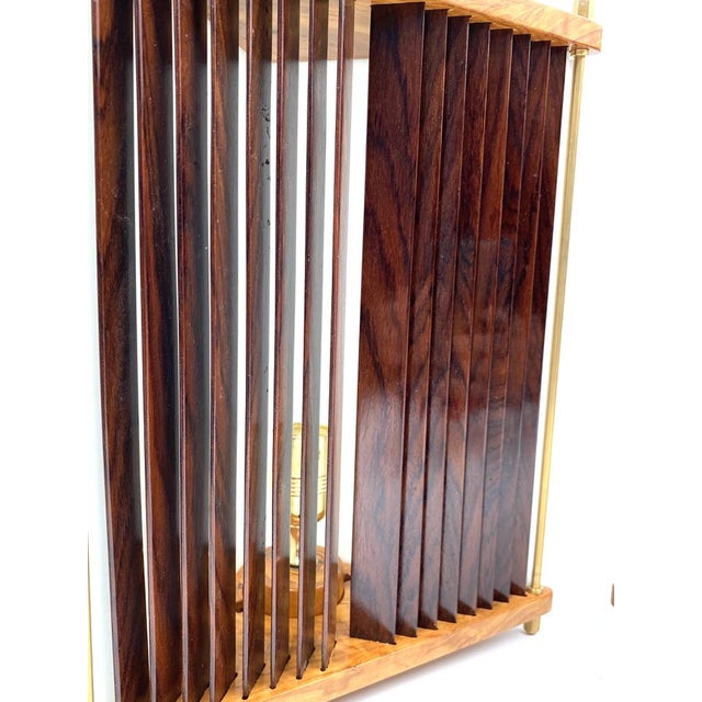 Palisander and Brass Table Lamps by Leonardo Mosso, Italy, 1970s, Set of 2 For Sale - Image 13 of 18