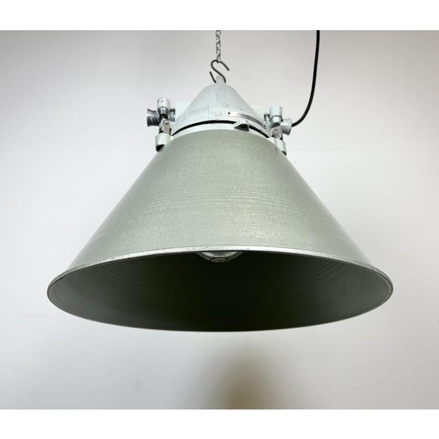 Industrial Explosion Proof Ceiling Lamp with Aluminium Shade from Elektrosvit, 1970s For Sale - Image 6 of 17