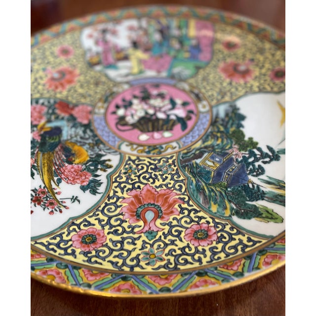 Early 20th Century Early 20th Century Large Chinoiserie Platter For Sale - Image 5 of 9