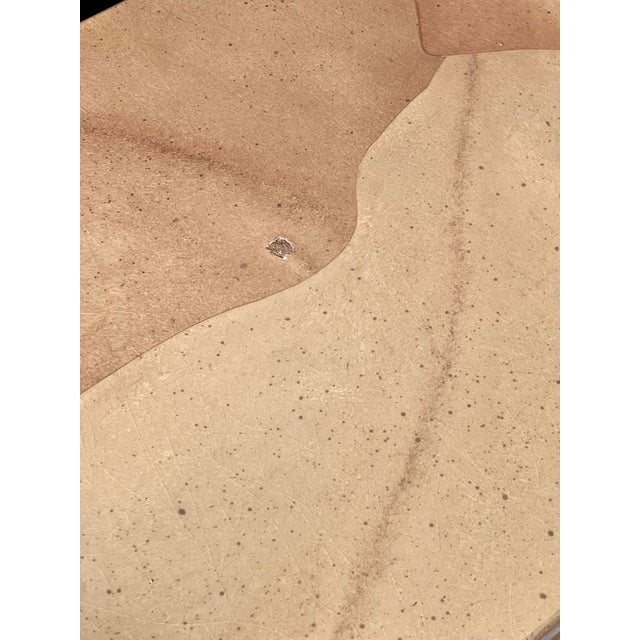 1980s Karl Springer Style Faux Goatskin Lacquered Console Table For Sale - Image 11 of 11