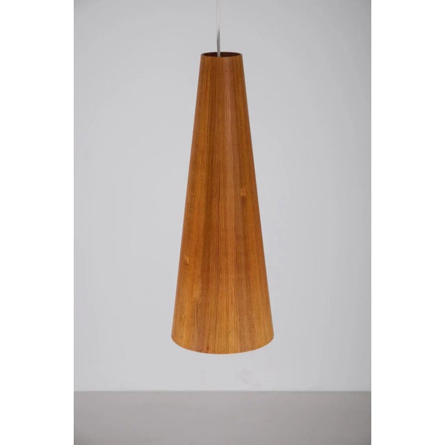 Pine Pendant attributed to Jørgen Wolf Model Conus, Denmark, 1960s For Sale - Image 4 of 7
