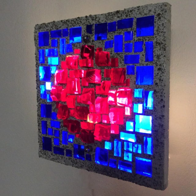 Concrete & Glass Wall Lights, 1970s, Set of 3 For Sale - Image 15 of 18