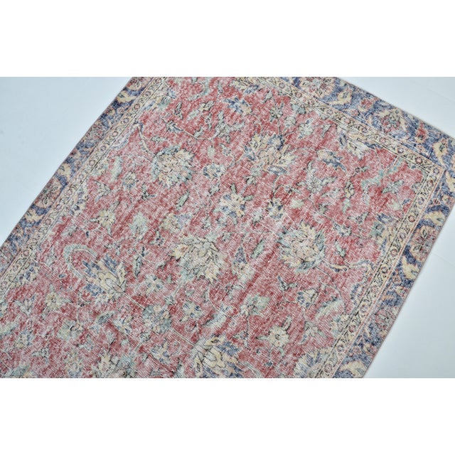 1950s 1950s Turkish Handmade Oushak Rug For Sale - Image 5 of 10