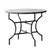 2020s Matthew Izzo Home Moroccan Zellige Tamegroute Green Tile and Iron X Base 40" Round Bistro Table For Sale - Image 5 of 5