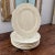 Traditional Vintage Cream Boch De Louviere Belgian Asparagus Plates- Set of 6 For Sale - Image 3 of 9