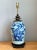 Mid-Century Modern Vintage Blue and White Ceramic Table Lamp For Sale - Image 3 of 14