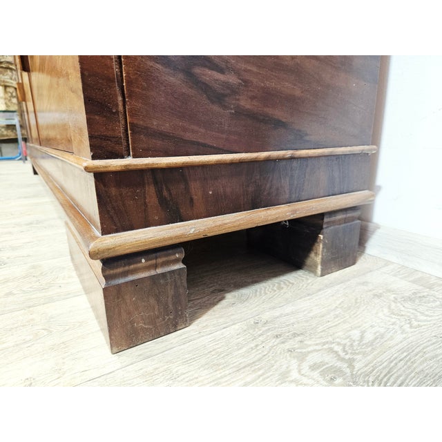 Wood Art Deco Walnut Executive Office Set, 1930s, Set of 2 For Sale - Image 7 of 18