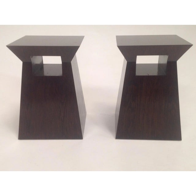 Modern Pair of End Tables- Pair For Sale In San Diego - Image 6 of 6