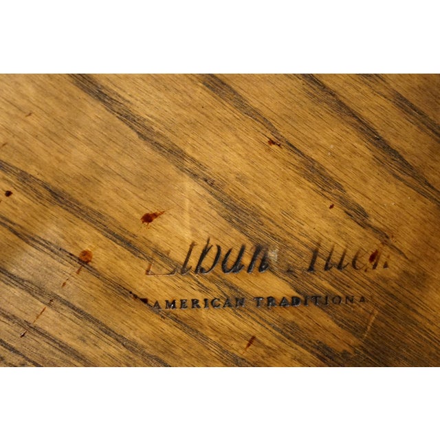 Ethan Allen Royal Charter Collection Solid Oak Bowback Windsor Dining Side Chair 16-6000 For Sale - Image 10 of 11