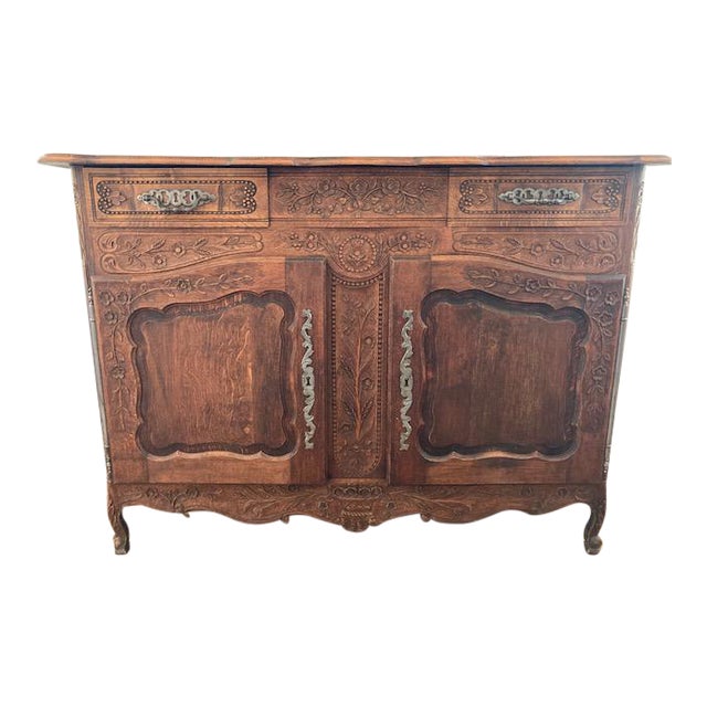 1800's French Provincial Walnut Chest For Sale