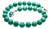 Arizona Chrysocolla Beaded Necklace With Sterling Silver Chrysocolla Clasp, 18" For Sale