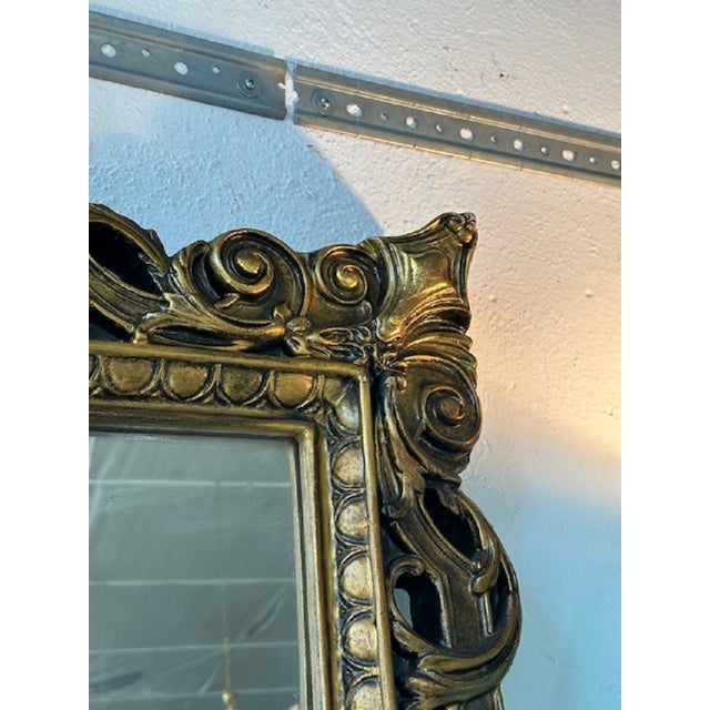 Large Baroque Style Frame Mirror For Sale - Image 6 of 13