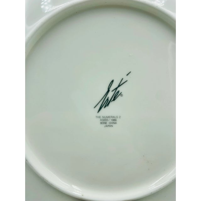 1980s Vintage Erté Bone China the Numerals Collection "2" Plate For Sale - Image 5 of 8