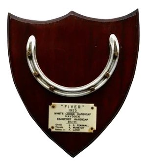 Haydock & Bath Winner's Horseshoe Plaque, 1925