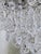 1970s Mid 20th Century Hollywoord Regency Ridged Chrome Rim With French Pendalogue Crystals For Sale - Image 5 of 12