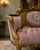 1940 French Artisan Louis XVI Gold Rose Beech Settee For Sale - Image 12 of 18