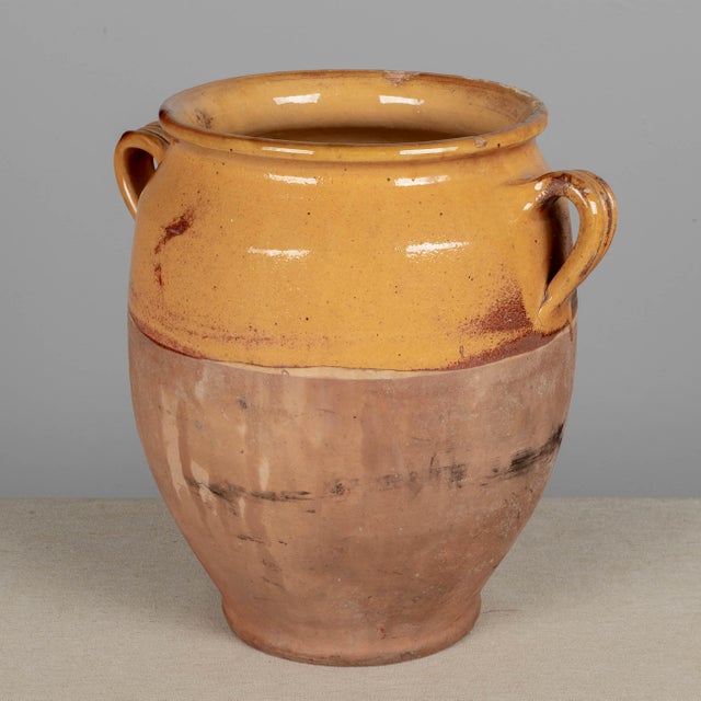 1950s French Terracotta Vase or Pot À Confit 11.75"h For Sale - Image 5 of 11