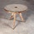 1940s French Bleached Oak Side Table with Glass Top and Brass Detail, 1940s For Sale - Image 5 of 18