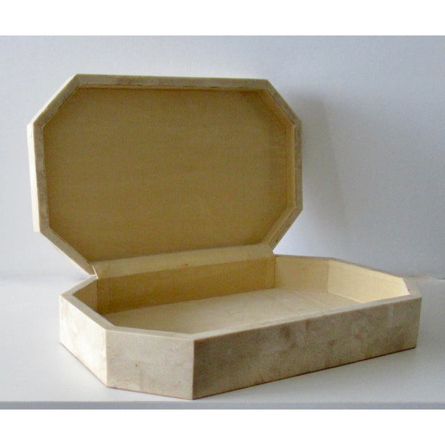 Maitland Smith Large Tessellated Stone, Hinged Keepsake Box For Sale - Image 9 of 18