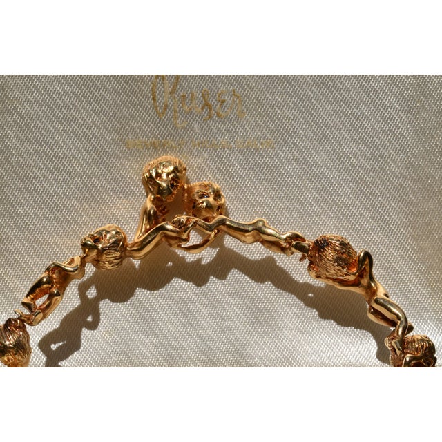 The Wednesday: Signed Ruser Children of the Week Wednesday Bracelet in 14K Gold. Expertly handcrafted in 14 karat yellow...