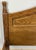 Brown Vintage French Louis XVI Style Oak Double Bed Frame with Carved Headboard For Sale - Image 8 of 13