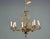 Rococo Style, Leaf and Vine Chandelier, Dore Bronze, Italy, 1920s For Sale - Image 4 of 13