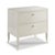 French Woodbridge Furniture Petite Sarah Bedside Chest in Carrara For Sale - Image 3 of 3