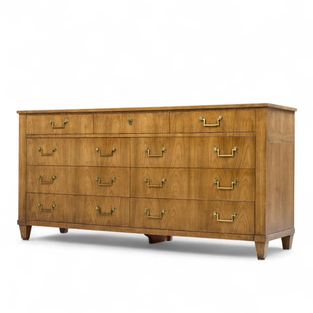 Traditional Baker French Cherry Regency Style 10 Drawer Long Dresser For Sale - Image 3 of 9