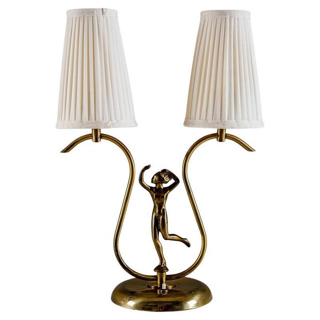 Swedish Modern Brass Table Lamp, 1940s For Sale - Image 14 of 14