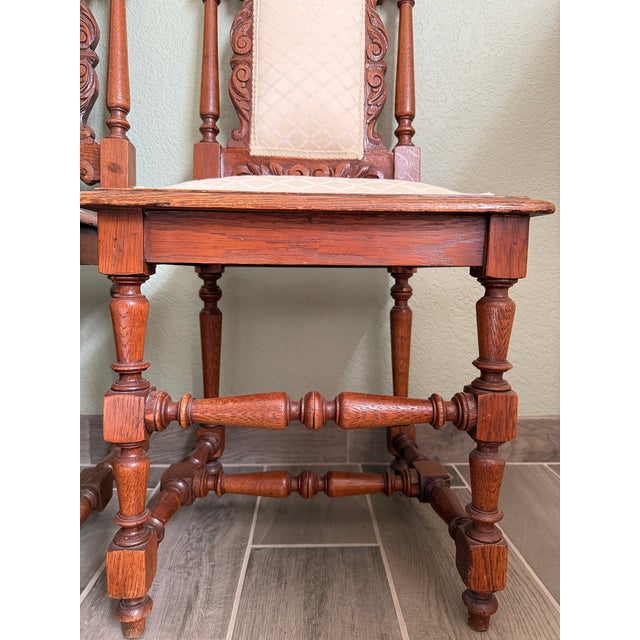Early 19th Century 4 Antique French/Renaissance Style Dining Chairs For Sale - Image 5 of 11