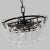 Art Deco Chapman & Myers by Visual Comfort Studio Arden 4-Light Small Chandelier in Aged Iron For Sale - Image 3 of 5