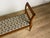 Brown Italian Wooden and Fabric Bench with Pin Legs, 1950s For Sale - Image 8 of 9