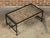 Contemporary Coffee Table Made with Antique Door Fragment on Custom Iron Base For Sale - Image 10 of 11