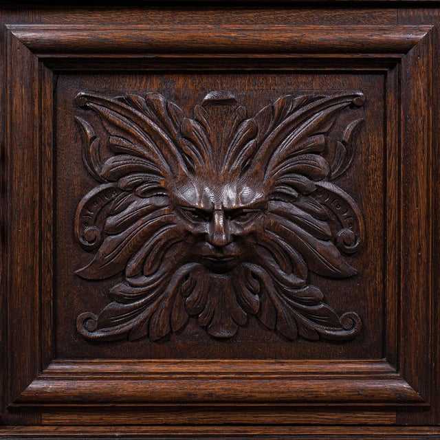 Large Antique Buffet, Scottish, Oak, Server, Sideboard, Gothic Taste, Victorian For Sale - Image 11 of 12