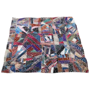 Graphic Antique Tied Quilt