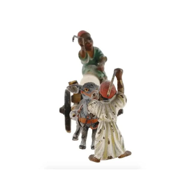 Antique Vienna Bergmann Painted Cast Bronze Figural Group For Sale - Image 4 of 8