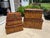 Vintage Split Reed Bamboo Nesting Boxes, Palm Beach Boho Style - 5 Pieces For Sale In Charleston - Image 6 of 6